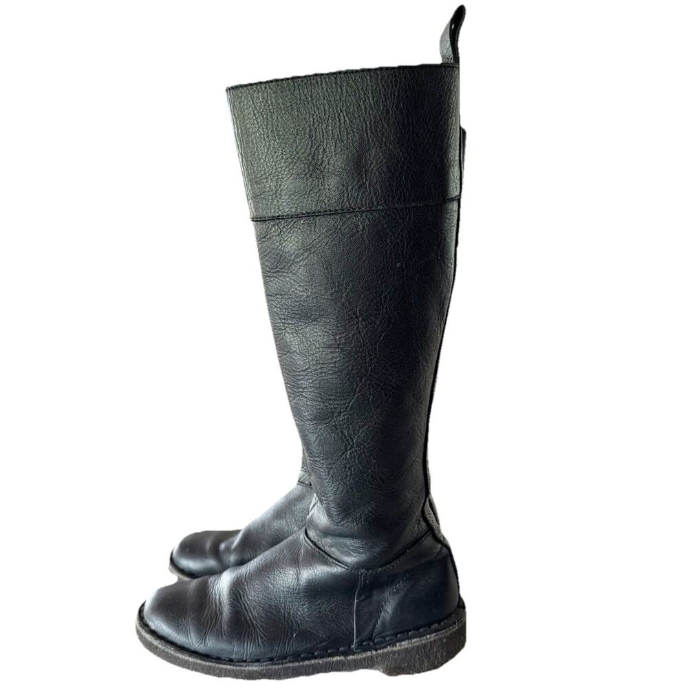 Clarks Original Women Size 6 US Black Tall Riding Boot Zip Up